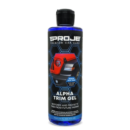 Proje Premium Car Care Alpha Trim Gel 16oz - Restore and Renew Faded Exterior Trim 10005